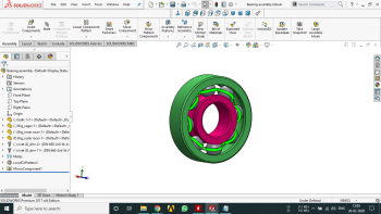 轴承装配.sldasm 3D CAD模型装配