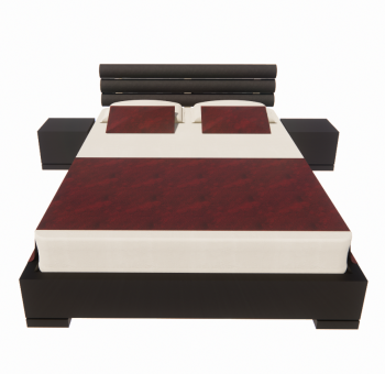 Wooden Bed revit model