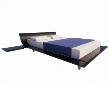 Bed Aqua Revit model
