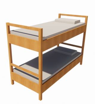 Bed - Bunk revit model