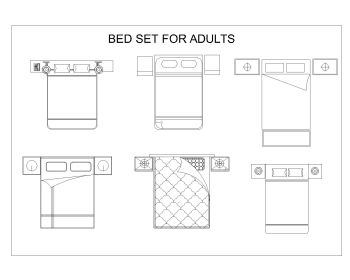 Bed Set for Adults .dwg_4
