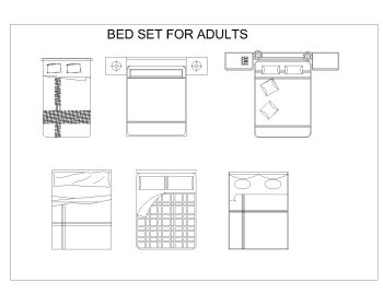 Bed Set for Adults .dwg_5