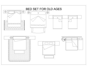Bed Set for Old Ages .dwg_1