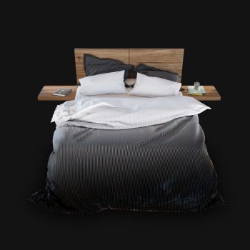 Furniture Bed Corona 2010 (3ds Max 2019)