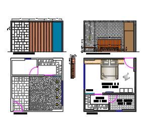 Bedroom Plan and Elevation.dwg