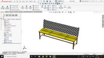 Bench.sldprt modello CAD 3D