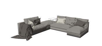 Großes graues Sofa skp