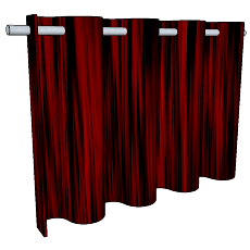 Big red curtains(71) skp