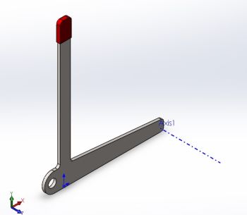 Blade Lever Solidworks model