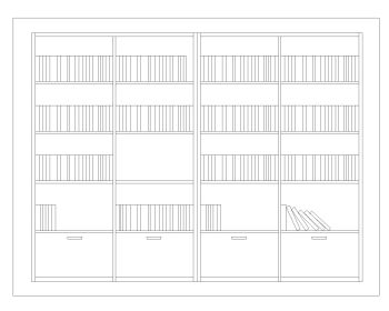 Bookcase Elevation Views .dwg_2