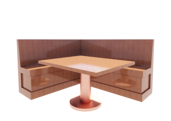 Wooden Booth revit family