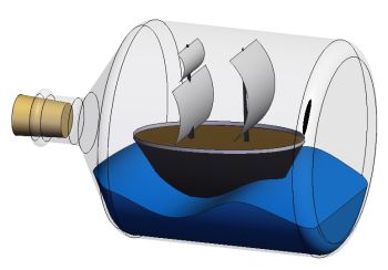 Bottle Ship Solidworks Model