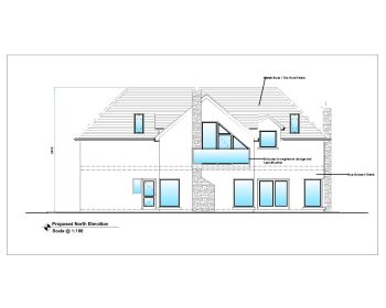 British Standard Smart House Design Elevation .dwg-C