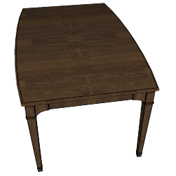 Brown simple desk skp
