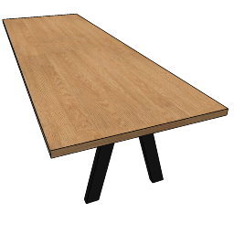 Mesa de madera marrón skp