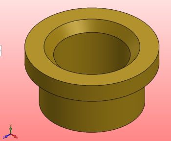 Bush for stuffing box Assembly Solidworks model 