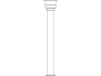 Traditional column_15 .dwg drawing