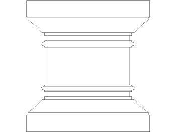 Traditional column_16 .dwg drawing