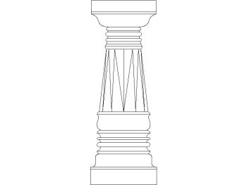 Traditional column_18 .dwg drawing