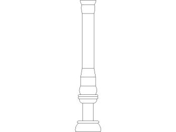 Traditional column_2 .dwg drawing