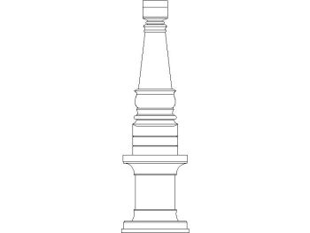 Traditional column_21 .dwg drawing
