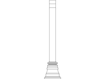 Traditional column_23 .dwg drawing