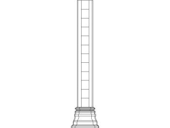 Traditional column_24 .dwg drawing