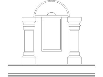 Traditional column_26 .dwg drawing