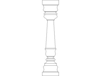 Traditional column_28 .dwg drawing