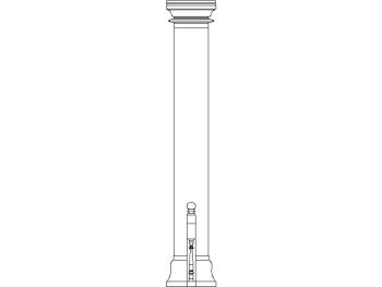 Traditional column_34 .dwg drawing