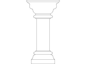 Traditional column_38 .dwg drawing