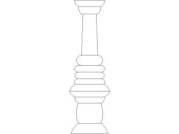 Traditional column_4 .dwg drawing