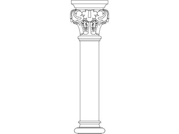Traditional column_40 .dwg drawing