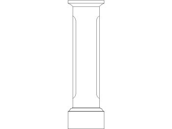 Traditional column_41 .dwg drawing