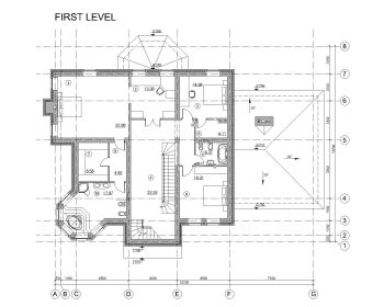 Drawing for Castle House in Auto CAD-5