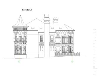 Castle Type House Designs Elevation_4 .dwg