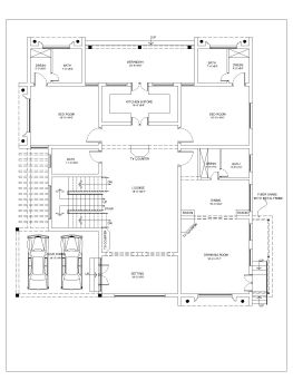 Canadian Style Villa Design Layout Plan .dwg_5