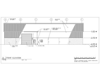 CENTRAL RECEIVING WAREHOUSE_FRONT ELEVATION