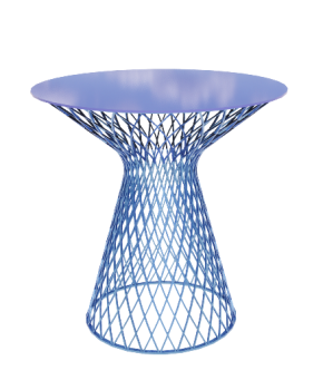 Heaven blue round table revit model