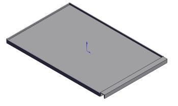 Cabinet Top Cover solidworks