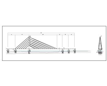 Cable Stayed Bridges with Section & Elevation .dwg-1