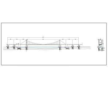 Cable Stayed Bridges with Section & Elevation .dwg-2