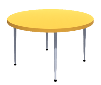 Cafeteria Table Round revit family