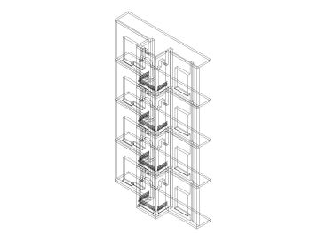 Cantilever Area with Balconies 3D .dwg-1