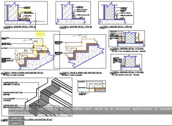 Skirting-Fully detailed tiling drawings - A cad 2016