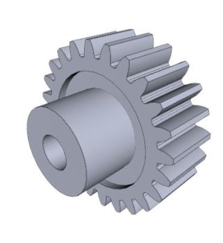 Moulded Spur Gears, module 1.25, 15 teeth solidworks file