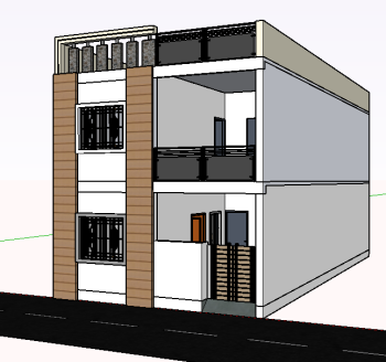 Residence design skp model