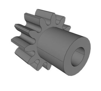 Moulded Spur Gears, modul 0,5 24 teeth solidworks file