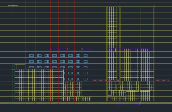 High rise Building elevation 2 dwg