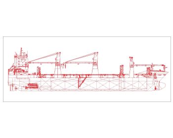 Cargo Ship for Sea & Artificial Island .dwg_1
